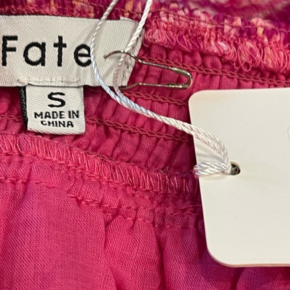 NWT Fate Pink Open Back Tiered Ruffle Mini Dress - Picture 5 of 6